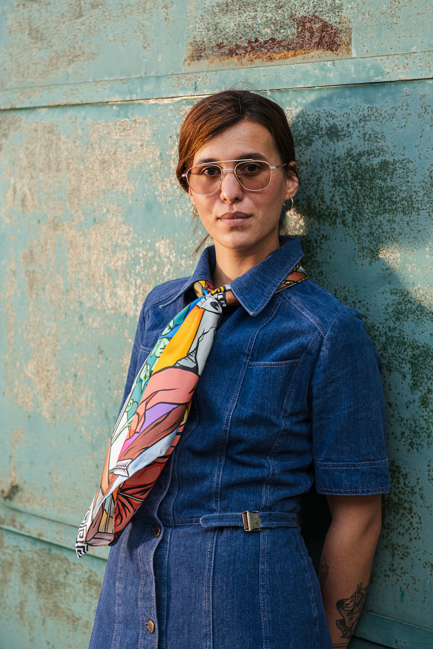 Luxury Silk Scarf Designer Styling