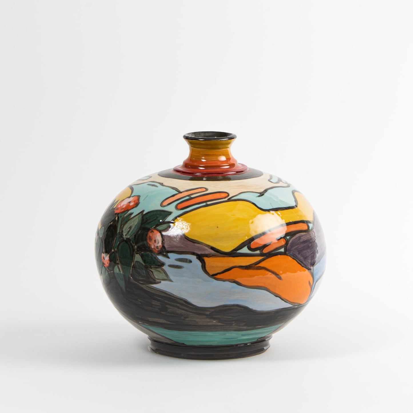 Pauser Ceramic Vase No. 2 - Originální ručně malovaný umělecký kus