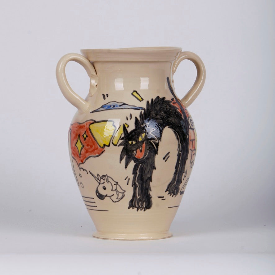 designer ceramic vase digital print