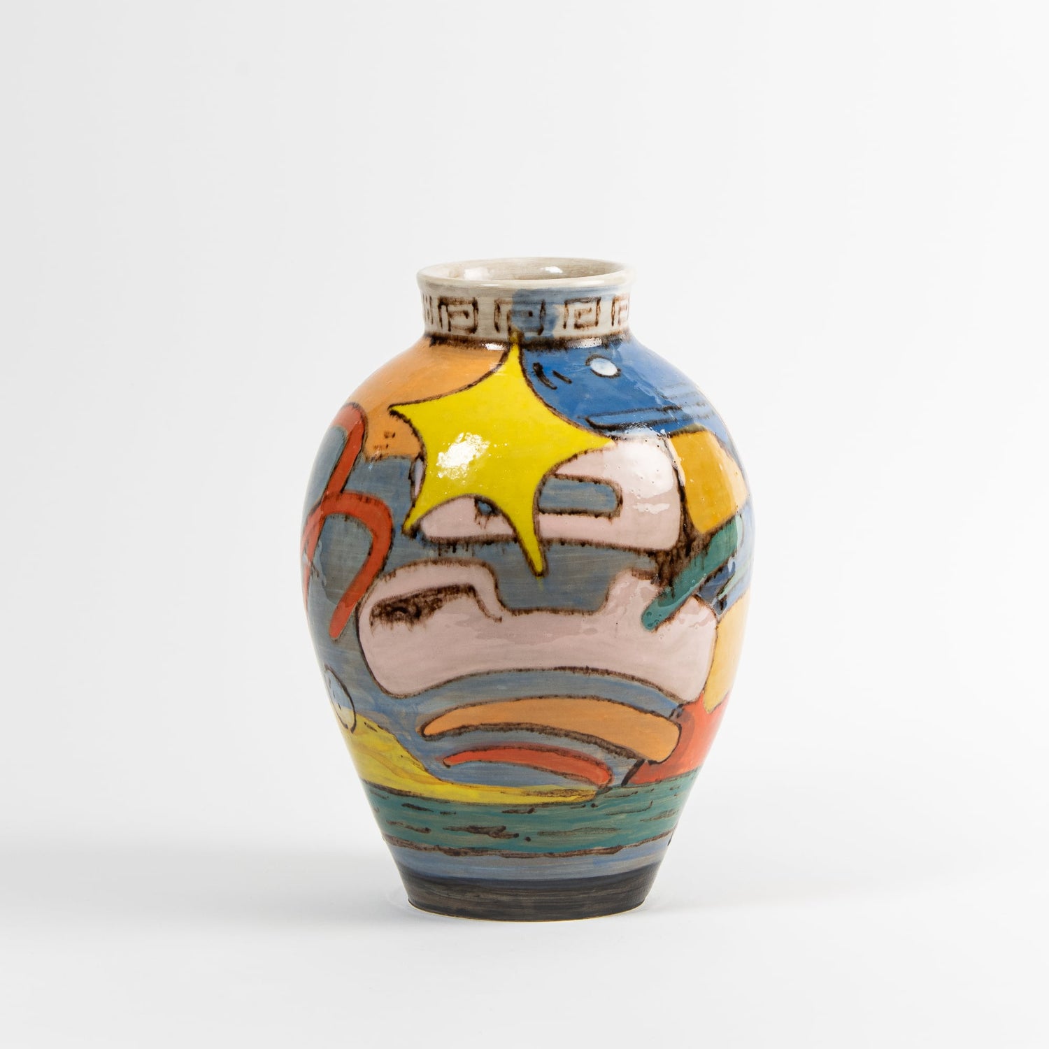 designer ceramic vase digital print