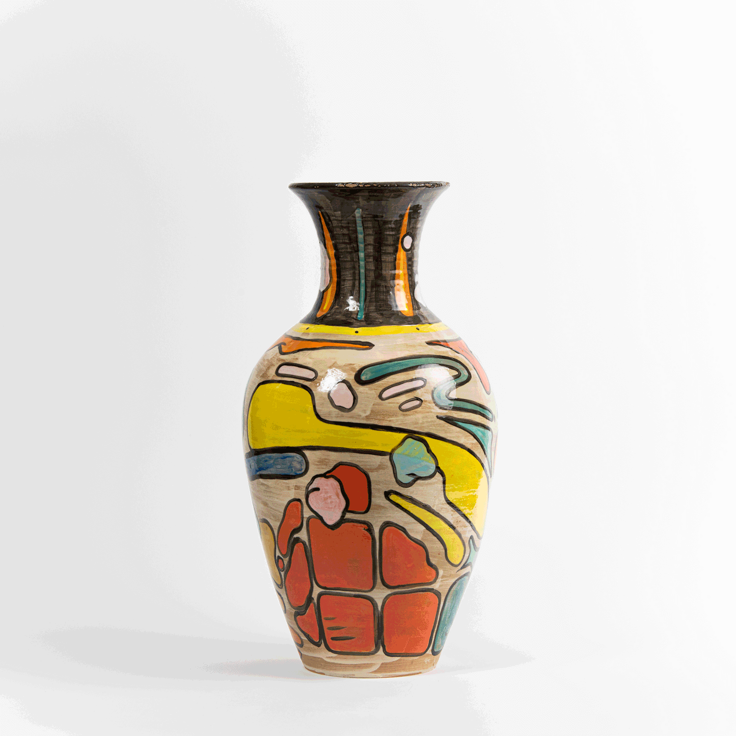 Pauser Ceramic Vase No. 1 – Original Handpainted Art Piece