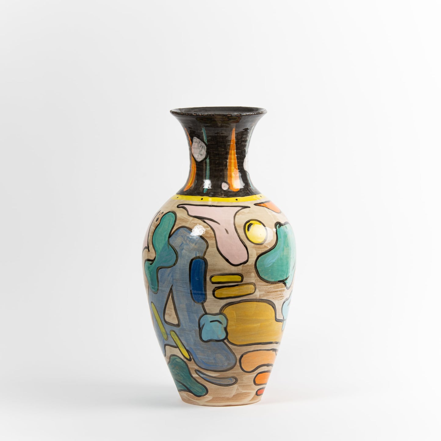 Pauser Ceramic Vase No. 1 – Original Handpainted Art Piece
