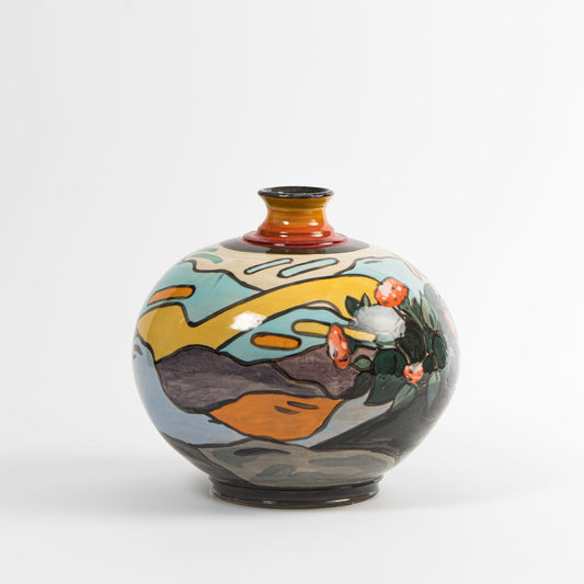 Pauser Ceramic Vase No. 2 – Original Handpainted Art Piece